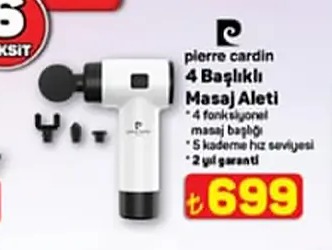 Pierre Cardin 4 Başlıklı Masaj Aleti