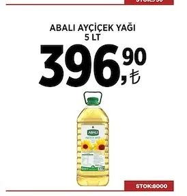Abalı Ayçiçek Yağı 5 Lt