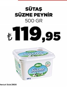 Sütaş Süzme Peynir 500 Gr