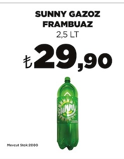 Sunny Gazoz Frambuaz 2,5 Lt