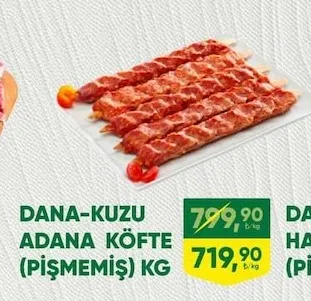 Dana-Kuzu Adana Köfte (Pişmemiş) Kg
