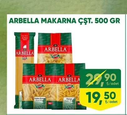 Arbella Makarna Çşt. 500 Gr