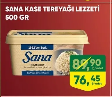 Sana Kase Tereyağı Lezzeti 500 Gr