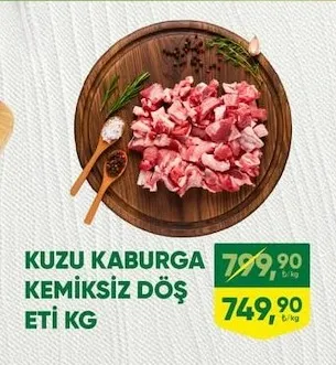 Kuzu Kaburga Kemiksiz Döş Eti Kg