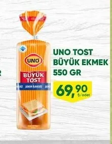 Uno Tost Büyük Ekmek 550 Gr