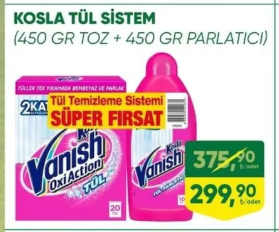 Kosla Tül Sistem (450 Gr Toz + 450 Gr Parlatıcı)