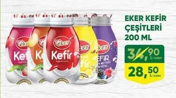Eker Kefir Çeşitleri 200 Ml