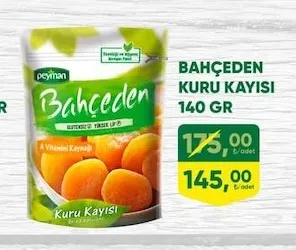 Bahçeden Kuru Kayısı 140 Gr