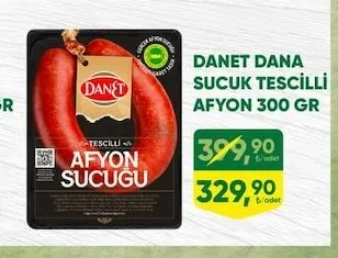Danet Dana Sucuk Tescilli Afyon 300 Gr