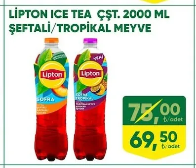 Lipton Ice Tea Çşt. 2000 Ml Şeftali̇/Tropi̇Kal Meyve
