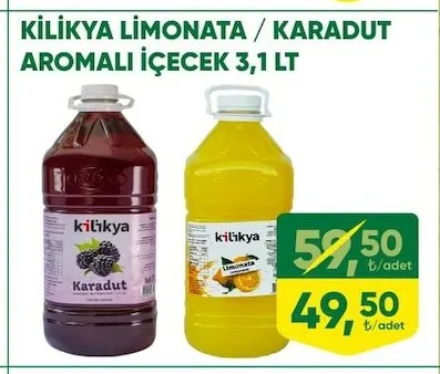 Kilikya Li̇Monata / Karadut Aromali İçecek 3,1 Lt