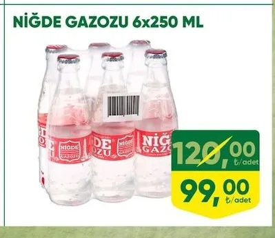 Ni̇Ğde Gazozu 6X250 Ml