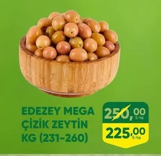 Edezey Mega Çizik Zeytin Kg (231-260)