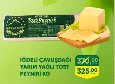 İğdeli Çavuşdağı Yarım Yağlı Tost Peyniri Kg