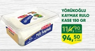 Yörükoğlu Kaymak Rulo Kase 150 Gr