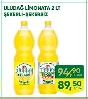 Uludağ Limonata 2 Lt Şekerli-Şekersiz