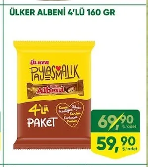 Ülker Albeni 4'Lü 160 Gr