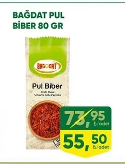 Bağdat Pul Biber 80 Gr