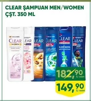 Clear Şampuan Men/Women Çşt 350 Ml