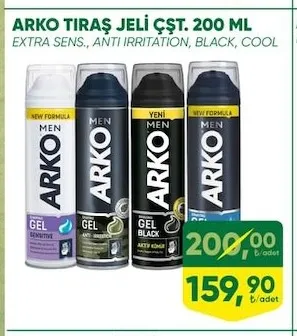 Arko Tıraş Jeli Çşt. 200 Ml