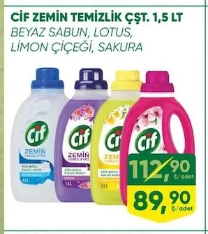 Cif Zemin Temizlik Çşt. 1,5 Lt