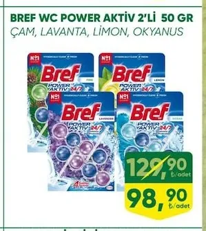 Bref Wc Power Aktiv 2'Li 50 Gr
