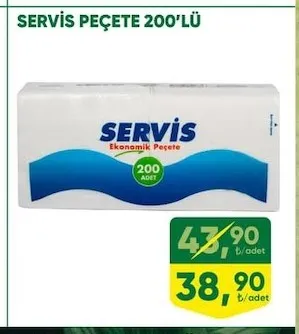 Servis Peçete 200'Lü