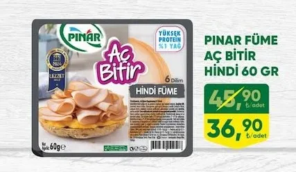 Pınar Füme Aç Bitir Hindi 60 Gr