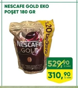 Nescafe Gold Eko Poşet 180 Gr