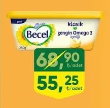 Becel Klasik Zengin Omega 3 Içeriği 250G