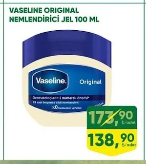 Vaseline Original Nemlendirici Jel 100 Ml