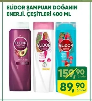 Elidor Şampuan Doğanin Enerjisi Çeşitleri 400 Ml