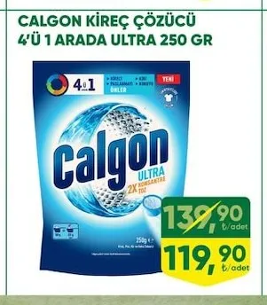 Calgon Kireç Çözücü 4'Ü 1 Arada Ultra 250 Gr