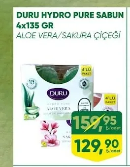 Duru Hydro Pure Sabun 4X135 Gr