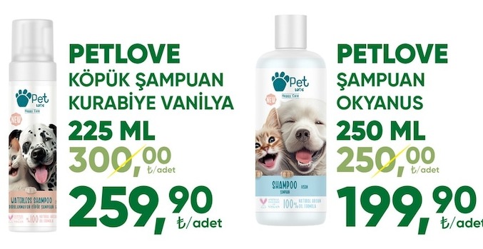 Petlove Köpük Şampuan Kurabiye Vanilya 225 Ml