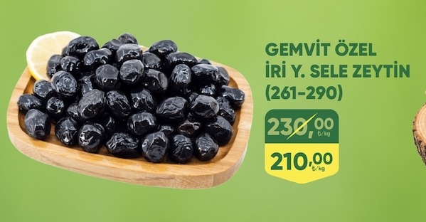 Gemvit Özel İri Y. Sele Zeytin (261-290)