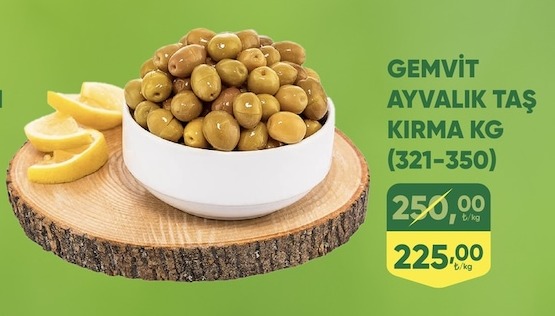 Gemvit Ayvalık Taş Kırma Kg (321-350)