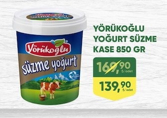 Yörükoglu Yoğurt Süzme Kase 850 Gr