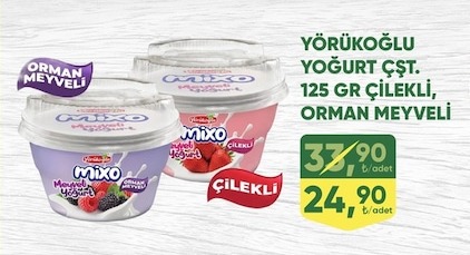 Yörükoğlu Yoğurt Çift Karışık Orman Meyveli 125Gr