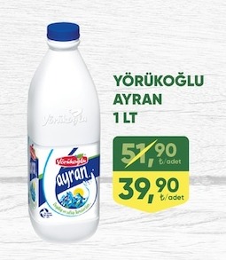 Yörükoğlu Ayran 1 Lt