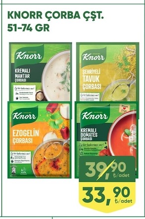 Knorr Çorba Çeşitleri 51-74 Gr