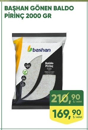 Başhan Gönen Baldo Pirinç 2000 Gr
