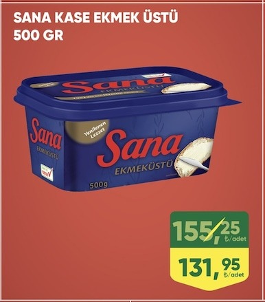 Sana Kase Ekmek Üstü 500G