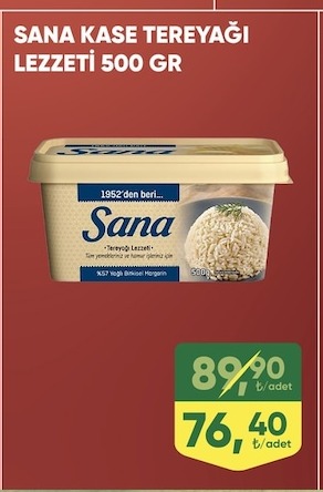 Sana Kase Tereyağı Lezzeti 500G