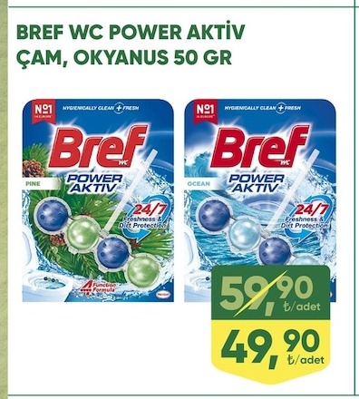 Bref Wc Power Aktiv Çam, Okyanus 50 Gr
