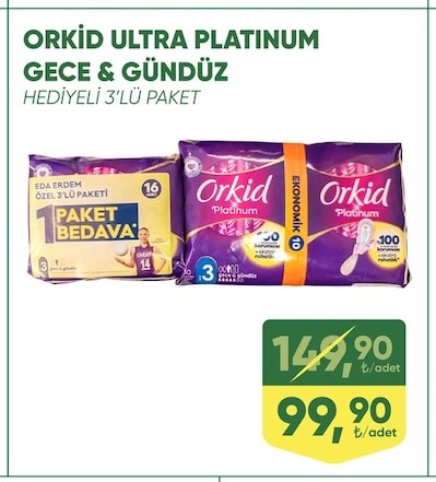 Orkid Ultra Platinum Gece & Gündüz Hediyeli 3'Lü Paket