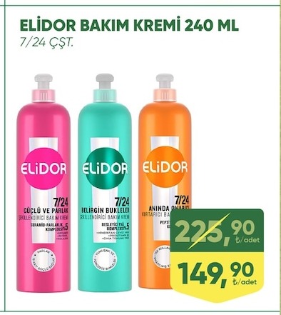 Elidor Bakim Kremi 240 Ml