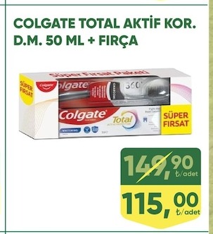Colgate Total Aktif Kor. D.M. 50 Ml + Fırça