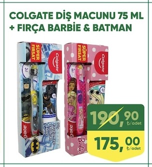 Colgate Diş Macunu 75 Ml + Fırça Barbie & Batman