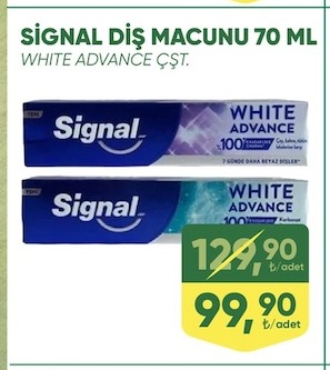 Signal Diş Macunu 70 Ml White Advance Çşt.